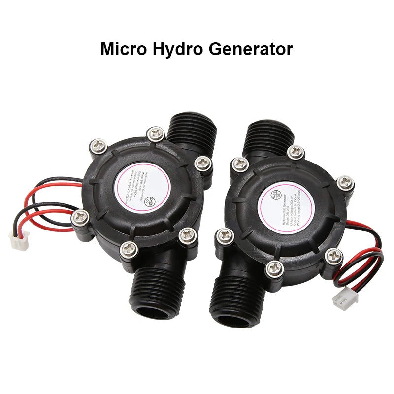 Micro Hydro Generator 1/2" Female Thread DIY Tap Water Turbine generator 20V/12V/DC5V For Lithium Battery Charging