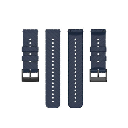 Twill Silicone Strap For Suunto 9 Baro Watchband For Suunto 7 D5 Wristband 24mm Smart watch Band Bracelet Replace Accessories