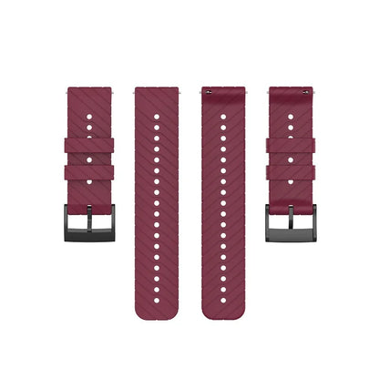 Twill Silicone Strap For Suunto 9 Baro Watchband For Suunto 7 D5 Wristband 24mm Smart watch Band Bracelet Replace Accessories