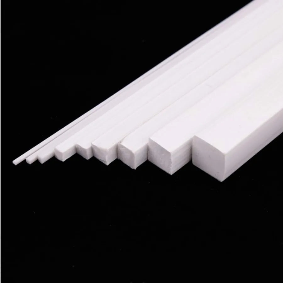 0.5mm-10mm ABS Square Rod DIY Manual Construction Sand Table Model Of ABS Model Transformation Of Solid Rods Diorama