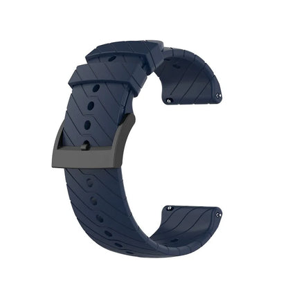 Twill Silicone Strap For Suunto 9 Baro Watchband For Suunto 7 D5 Wristband 24mm Smart watch Band Bracelet Replace Accessories