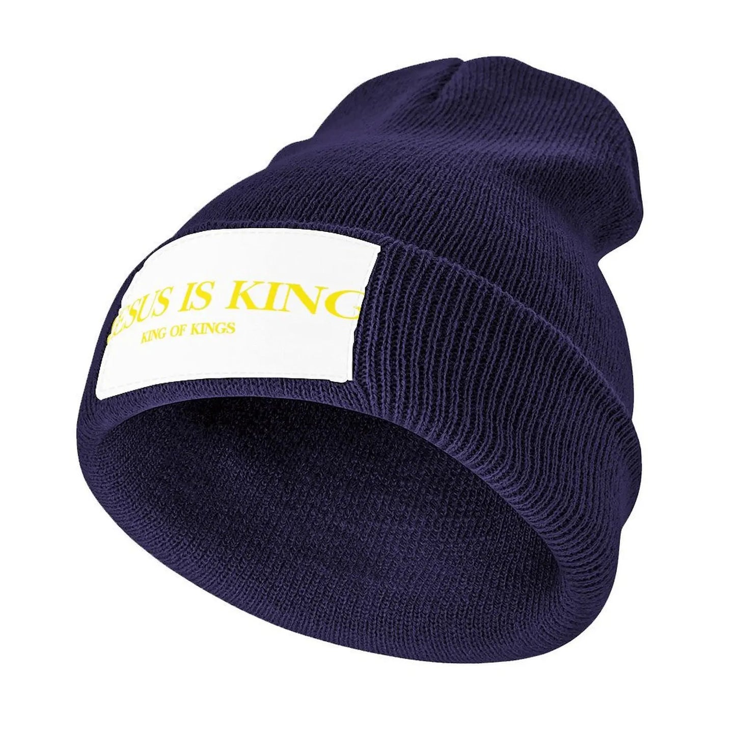 Jesus is King (King of Kings), Jesús Rey Knitted Cap Sun Hat For Children beach hat |-F-| Custom Cap Women's 2025 Men's