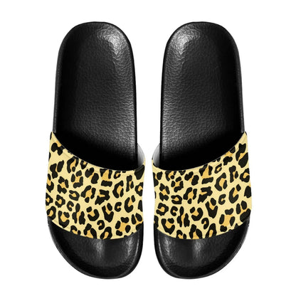 Lightweight Men Beach Leopard Print Slippers Household Bath Sandals Comfort EVA Sole Anti-Slip Design Fit Casual Everyday Wear