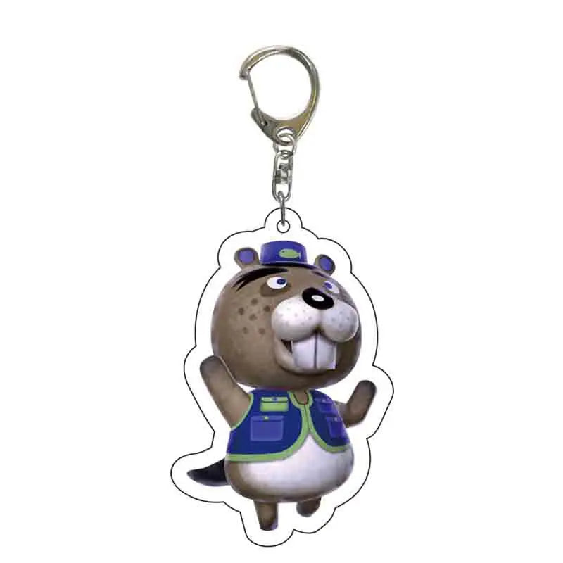 Anime Animal Crossing: New Horizons Acrylic Keychain Cartoon Character Pendant, Suitable for Bag and Keys gift Perfect Gift Fans