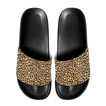 Lightweight Men Beach Leopard Print Slippers Household Bath Sandals Comfort EVA Sole Anti-Slip Design Fit Casual Everyday Wear