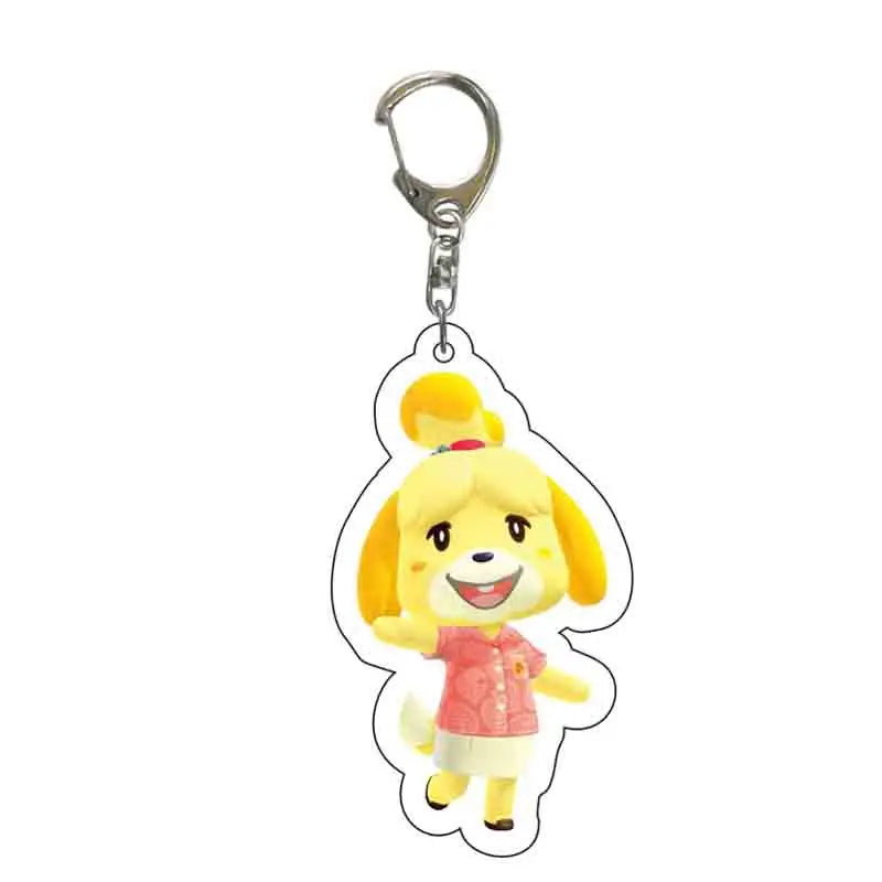 Anime Animal Crossing: New Horizons Acrylic Keychain Cartoon Character Pendant, Suitable for Bag and Keys gift Perfect Gift Fans