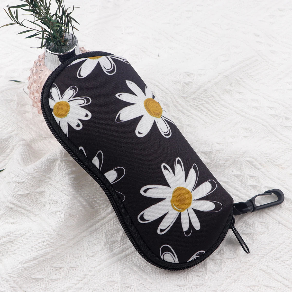 Marble Butterfly Pattern Glasses Soft Cloth Bag Sunglasses Bags Glasses Box Bag Women Zipper Fabric Eyeglasses Case Eyewear Case