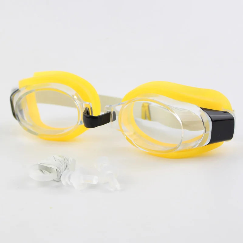 Kinderen Kids Tieners Verstelbare Zwembril Swim Eyewear Bril Brillen Sport Badmode W/Oordoppen & Nose Clip