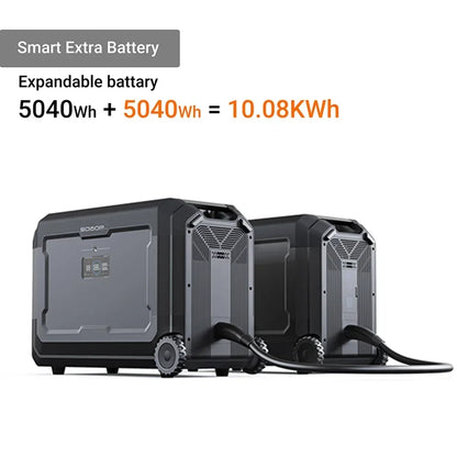 For 5040Wh 1575000mAh 100~120V, 16A Max  2000W  Max Large Capacity Portable Power Station Solar Generator 5000W 4000W