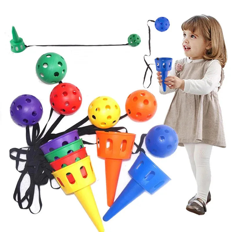 Throwing catching sensory integration game set outdoor toy catching set children's hand eye coordination training