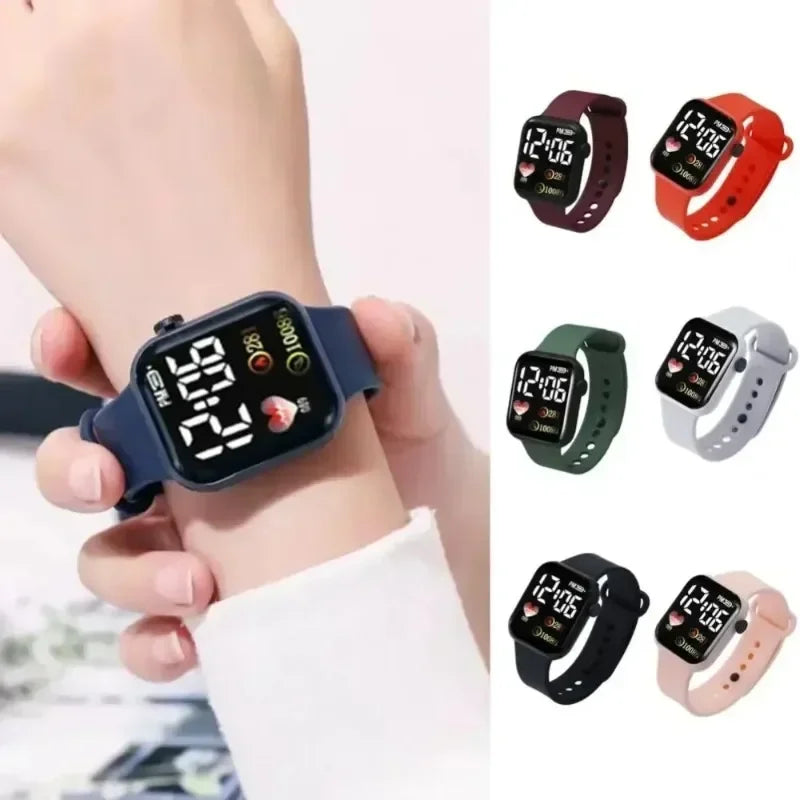 LED Sports Watches Smart Watch for Men Women Digital Wristwatches Casual Silicone Montre Femme Relojs Para Mujer Gifts