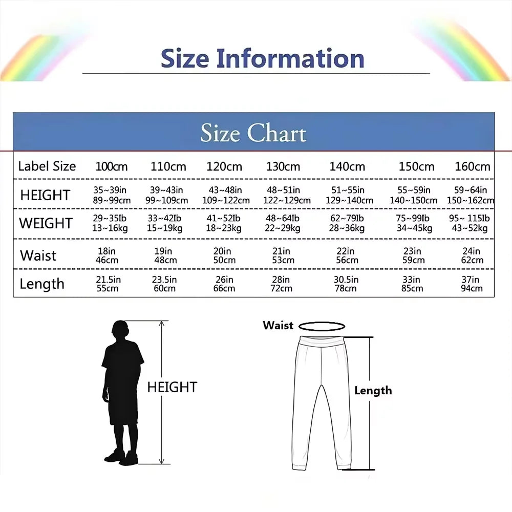 2024 Boys' Pants Lightning Youth and Children's Autumn Clothing Brand Pants 3-14Y New Slow Running Sports Pants Quality Neutral