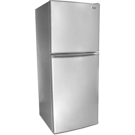 Igloo IRF47DDPL6A Double Door Refrigerator and Freezer, 3 Slide Out Glass Shelves, Suitable for Homes, Apartments, and Kitchens