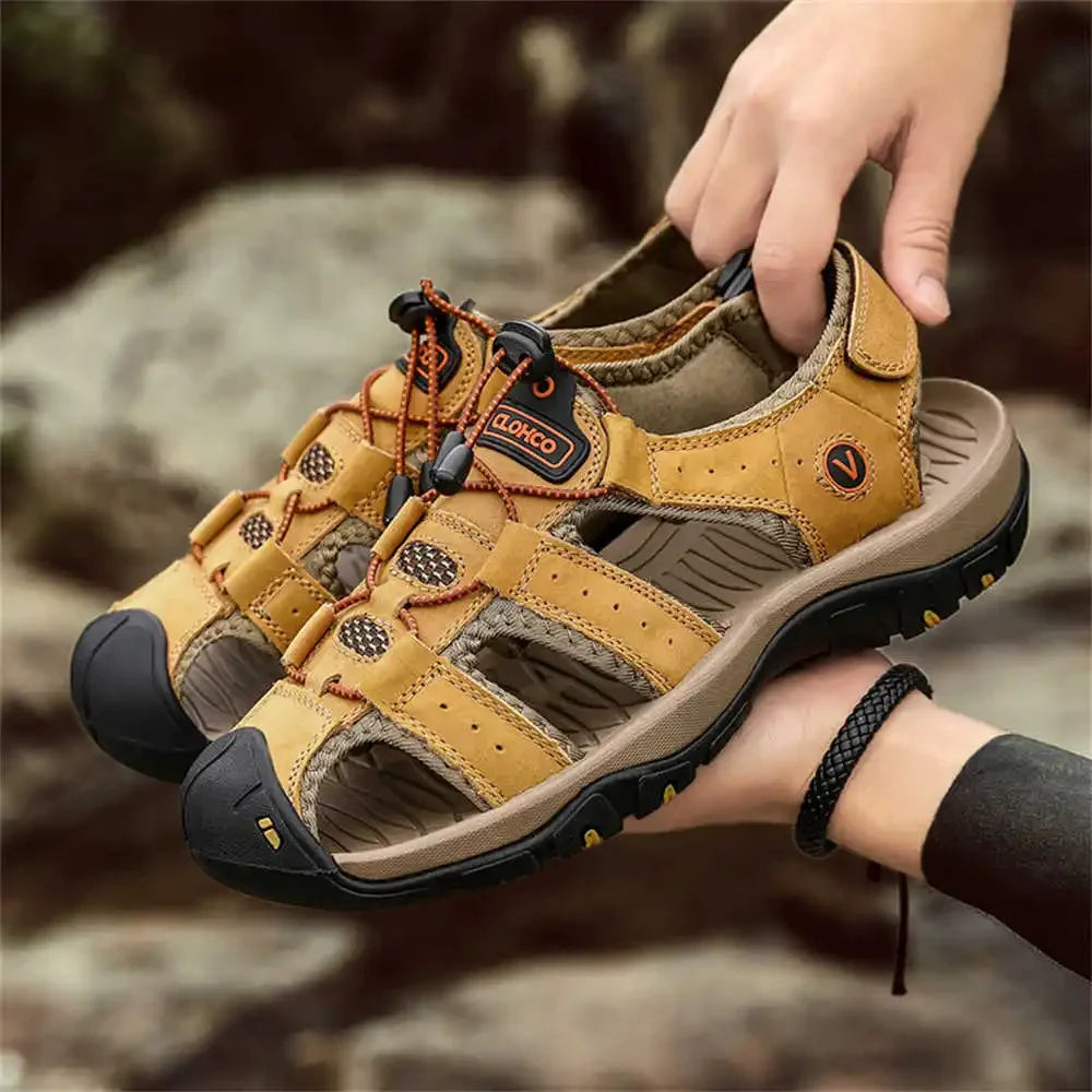 38-44 40-47 Man's Sandals For Swimming Non Slip Slippers Shoes Leopard Loafers Sneakers Sport Character Twnis Luxery