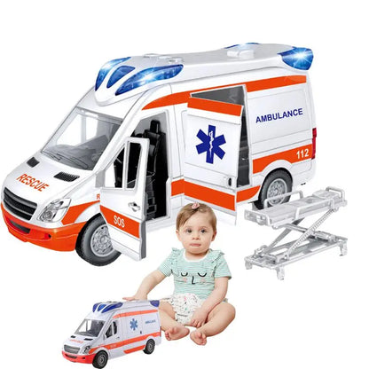 Ambulance Musical Toy Rescue Vehicle Toys City Rescue Vehicle With Lights And Sound  Car Toy Model Toy For Kids Childrens Gifts