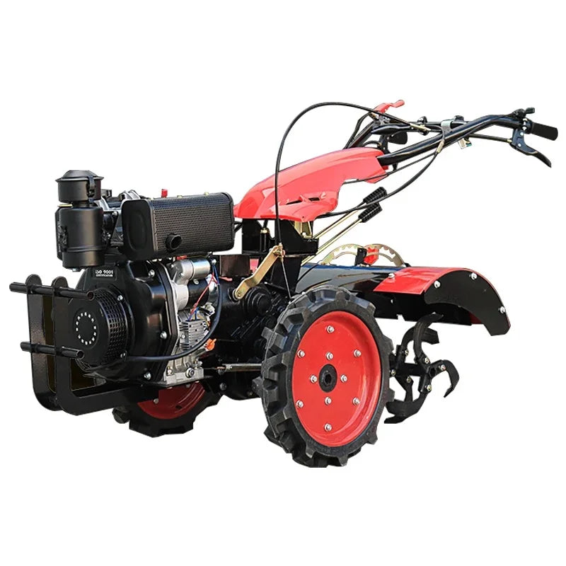 Garden Tools 7.5 HP 173 Gasoline Engine Walking Tractor Rotary Tiller, Walking Cultivator