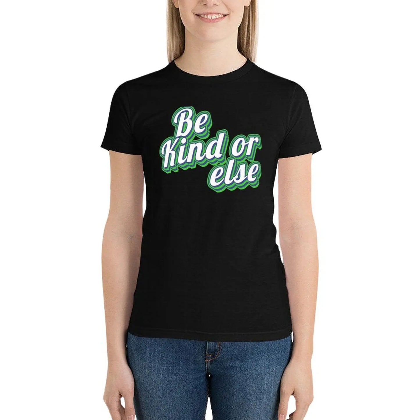 Be kind of else - Green Plumber T-Shirt cute tops female vintage clothes t-shirts for Women cotton