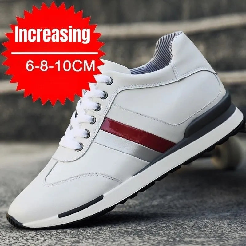 PDEP Summer Invisible Inner Height Increase Men's Shoes 10cm Sneakers Korean Fashion  Breathable Casual Zapatillas De Hombre