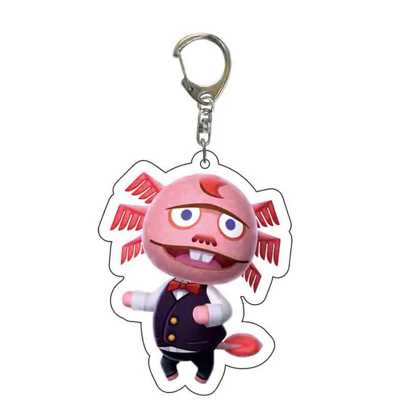 Anime Animal Crossing: New Horizons Acrylic Keychain Cartoon Character Pendant, Suitable for Bag and Keys gift Perfect Gift Fans