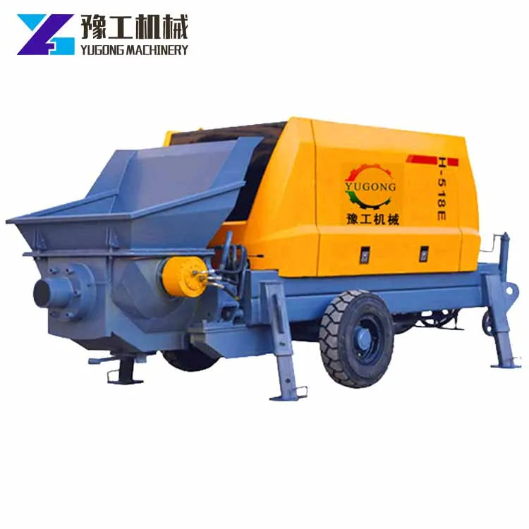 Germany Full Hydraulic Trailer Mounted Concrete Pump Machine for Sale