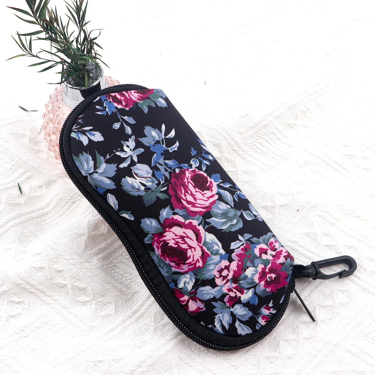 Marble Butterfly Pattern Glasses Soft Cloth Bag Sunglasses Bags Glasses Box Bag Women Zipper Fabric Eyeglasses Case Eyewear Case