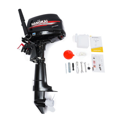 YIYIBYUS 6HP Outboard Motor 2-Stroke Outboard Boat Motor Engine Fishing Boat Power Engine Short Shaft Water Cooling CDI System