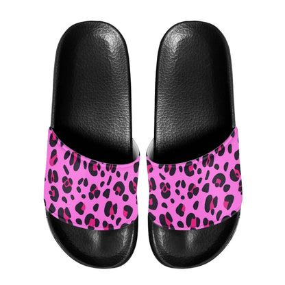 Lightweight Men Beach Leopard Print Slippers Household Bath Sandals Comfort EVA Sole Anti-Slip Design Fit Casual Everyday Wear