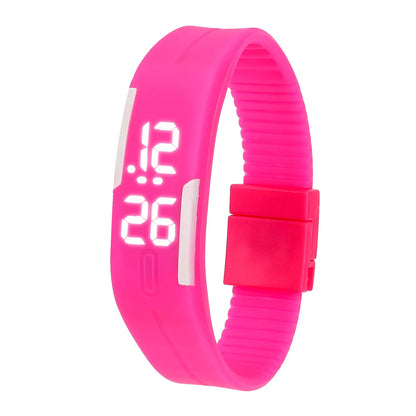 Sport Digital Children Watches Women Hot Silicone Strap LED Display Kids Watch Girls Boys Wristwatch Man Clock  Reloj de hombre