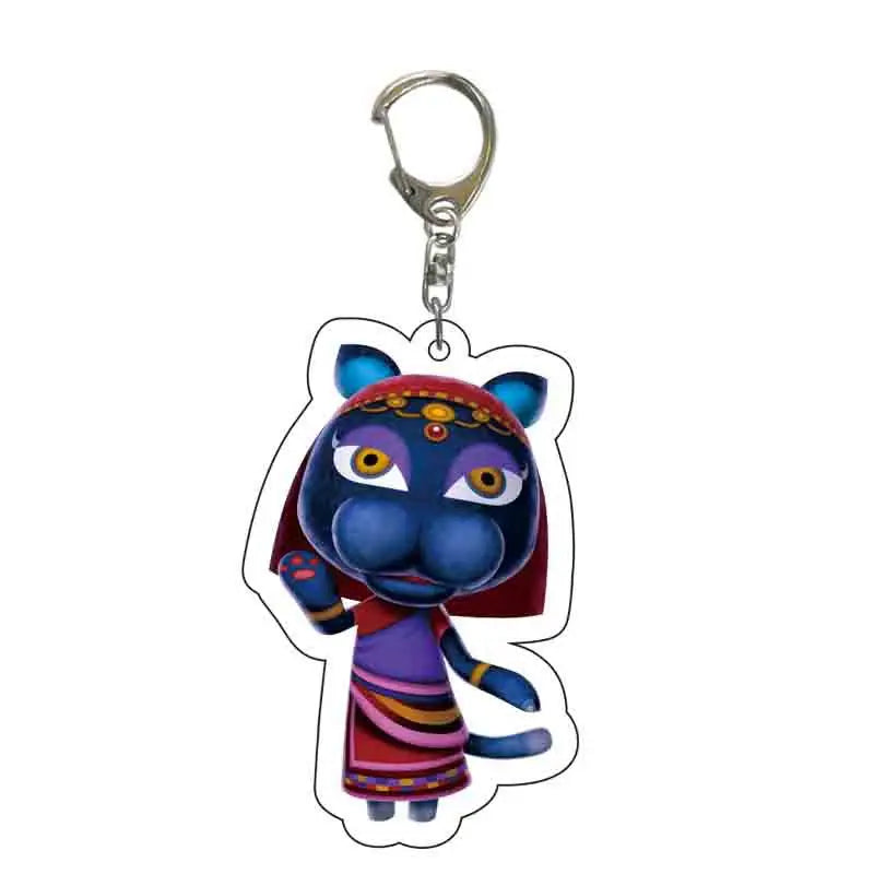 Anime Animal Crossing: New Horizons Acrylic Keychain Cartoon Character Pendant, Suitable for Bag and Keys gift Perfect Gift Fans