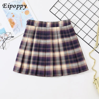 Rokken Dames Hoge Taille Geplooide Rok Harajuku Preppy Stijl Vrouwelijke Mini Rokken Mode Chique Dame Meisjes Dans Korte Rok