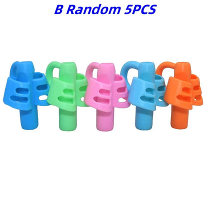 Children Writing Pencil Pan Holder Kids Learning Practise Silicone Pen Aid Grip Posture Correction Device for Students