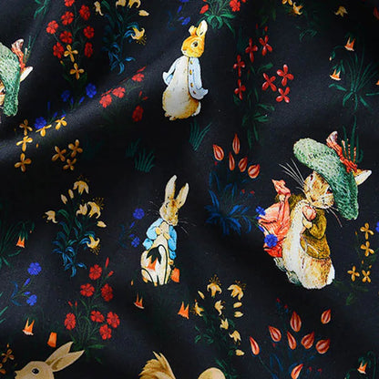 Rabbit Printed Fabric Cotton for Sewing Children Clothes DIY Handmade by Half Meter