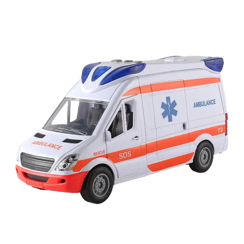 Ambulance Musical Toy Rescue Vehicle Toys City Rescue Vehicle With Lights And Sound  Car Toy Model Toy For Kids Childrens Gifts