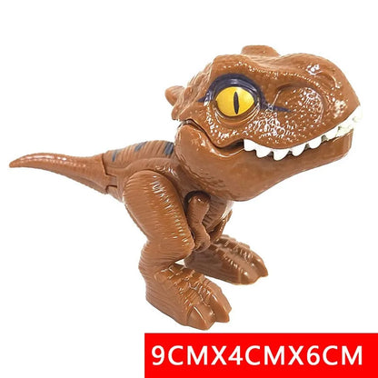 Jurassic Finger Dinosaur Triceratops Tyrannosaurus Model Toys for Kids Creative Finger Biting Dinosaurs Interactive Toy Boy Gift