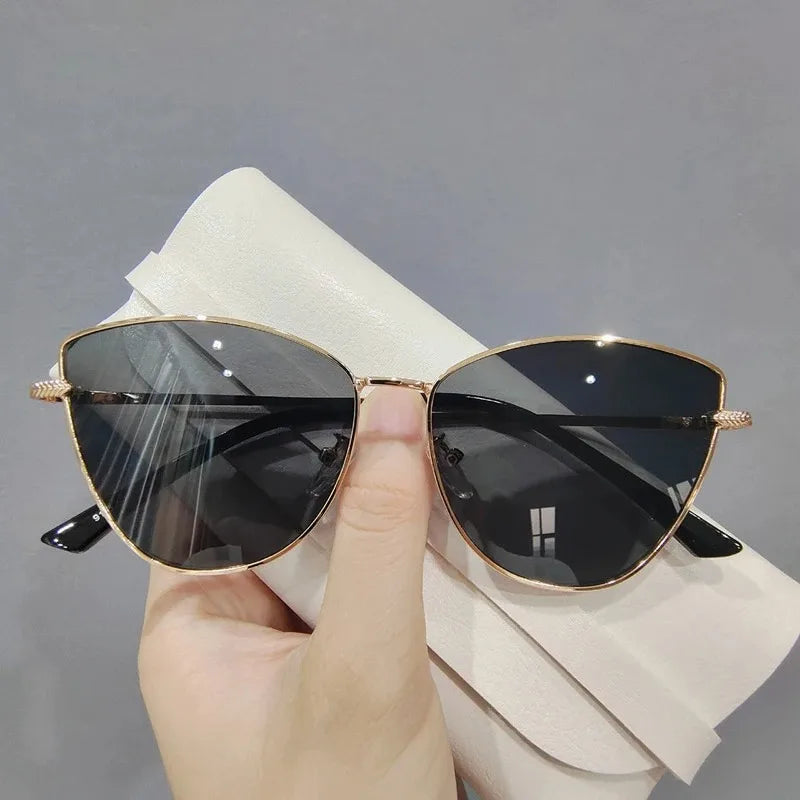 2024 Sexy Classic Vintage Cat Eye Sunglasses Woman Vintage Sun Glasses Female Ladies Cat Eye Sunglass 2024 Metal Frame Glasses