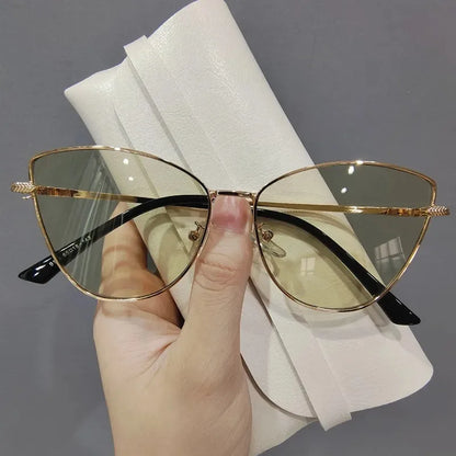 2024 Sexy Classic Vintage Cat Eye Sunglasses Woman Vintage Sun Glasses Female Ladies Cat Eye Sunglass 2024 Metal Frame Glasses