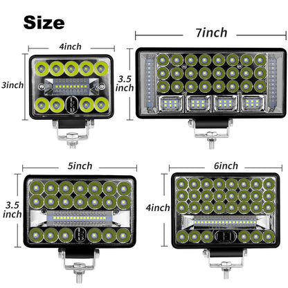 4'' 5'' 6'' 7 Inch LED Light Bar Offroad Spot Flood LED Work Light for Truck Car Boat Tractor 4x4 Atv Headlights 12V 24V