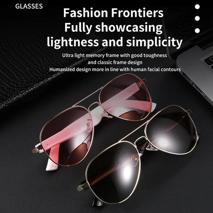 NEW  Bluetooth Sunglasses Smart Audio Glasses Nylon Lenses Dual Speakers Support Bluetooth Calls Music Eyeglasses For Men Women