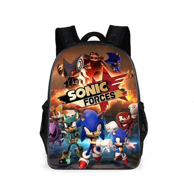 HOT Cartoon Animation Sonic SONIC Primary and Secondary School Bags Children's Backpacks Anime Cartoon School Bag Mochila