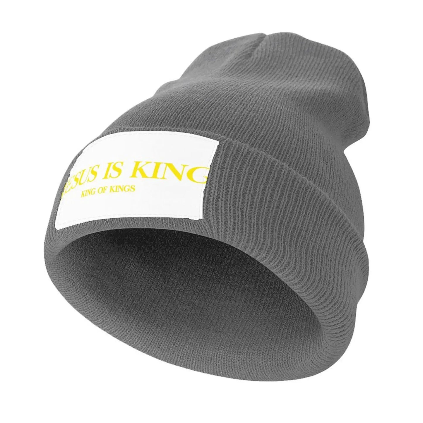 Jesus is King (King of Kings), Jesús Rey Knitted Cap Sun Hat For Children beach hat |-F-| Custom Cap Women's 2025 Men's