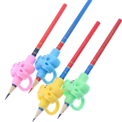 Children Writing Pencil Pan Holder Kids Learning Practise Silicone Pen Aid Grip Posture Correction Device for Students