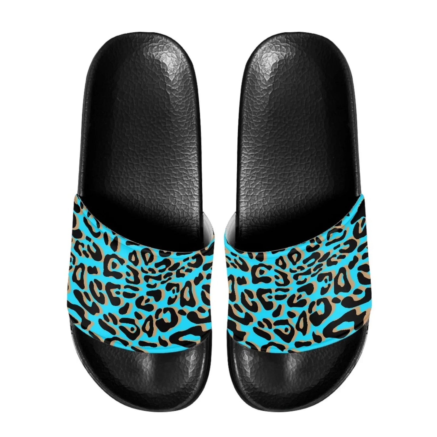 Lightweight Men Beach Leopard Print Slippers Household Bath Sandals Comfort EVA Sole Anti-Slip Design Fit Casual Everyday Wear