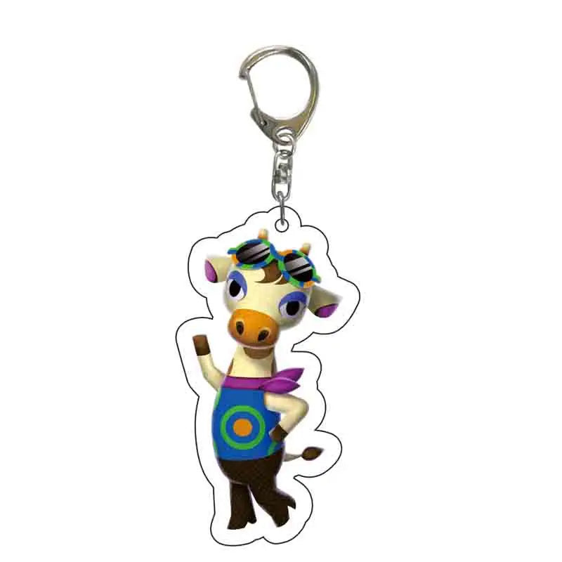 Anime Animal Crossing: New Horizons Acrylic Keychain Cartoon Character Pendant, Suitable for Bag and Keys gift Perfect Gift Fans