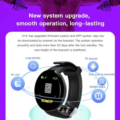 Connected Watch Children Smart Watch Fitness Tracker Sport Wristband Heart Rate Monitor Blood Bracelet Child Boy Girl Watches