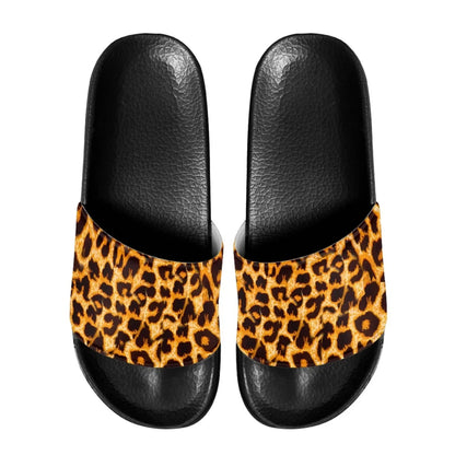 Lightweight Men Beach Leopard Print Slippers Household Bath Sandals Comfort EVA Sole Anti-Slip Design Fit Casual Everyday Wear