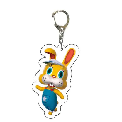 Anime Animal Crossing: New Horizons Acrylic Keychain Cartoon Character Pendant, Suitable for Bag and Keys gift Perfect Gift Fans