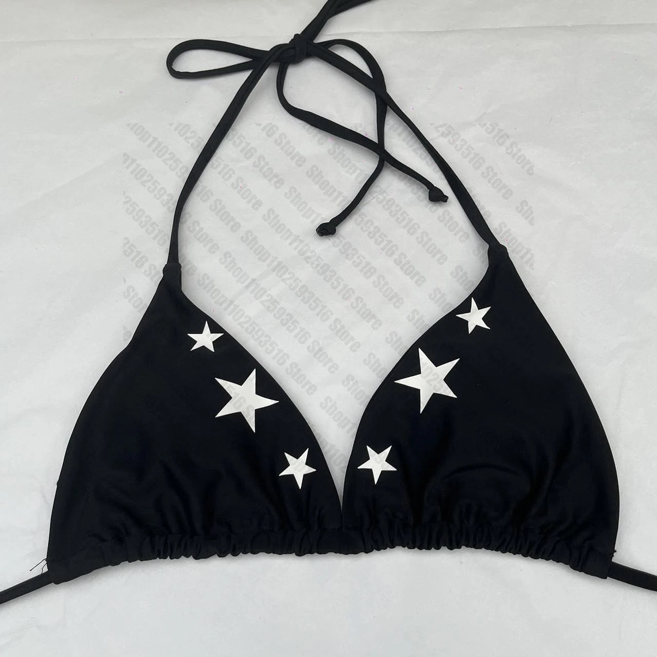 Swimsuit Two Pieces Bathing Suit 2000s Gothic Bathing Suit Star girls Swimwear Women Y2k style Punk Print Bikini Set Sexy Thong