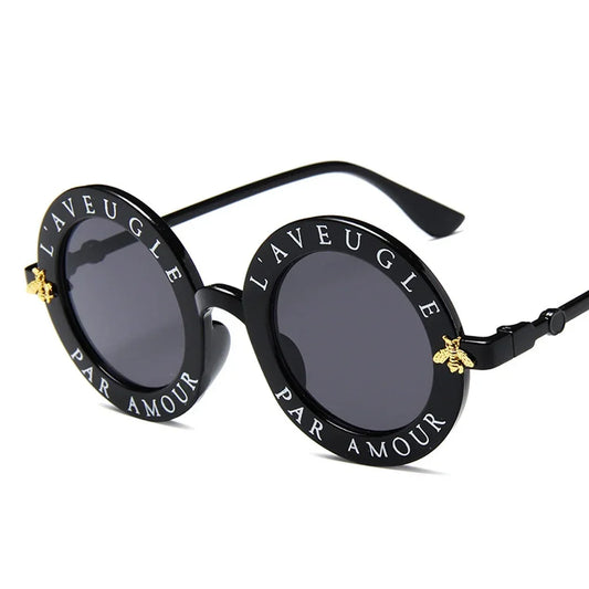 Small Round Women  Sunglasses  Vintage  Shades Black Metal Color Sun Glasses For female Fashion Designer 2025 New