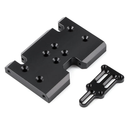 Machined Delrin Skid Plate and Slipper Pad for 1/10 RC Car LCG Crawler Chassis 2Low Transmission Axial 3 Gear Element Gearbox