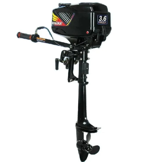 2 Stroke 3.5/3.6HP Marine Motor Outboard Engine for Boat Aluminum Construction 55CC Displacement with Water-Cooled System